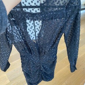 Isabel Marant black metallic mini dress